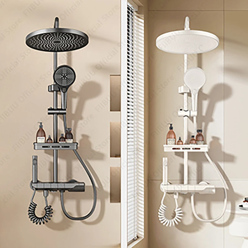 Large Waterfall Shower System Height Adjustable Shower Set High Pressure Massage Shower Head Water Saving Bathroom Accessories
Large Waterfall Shower System Height Adjustable Shower Set High Pressure Massage Shower Head Water Saving Bathroom Accessories