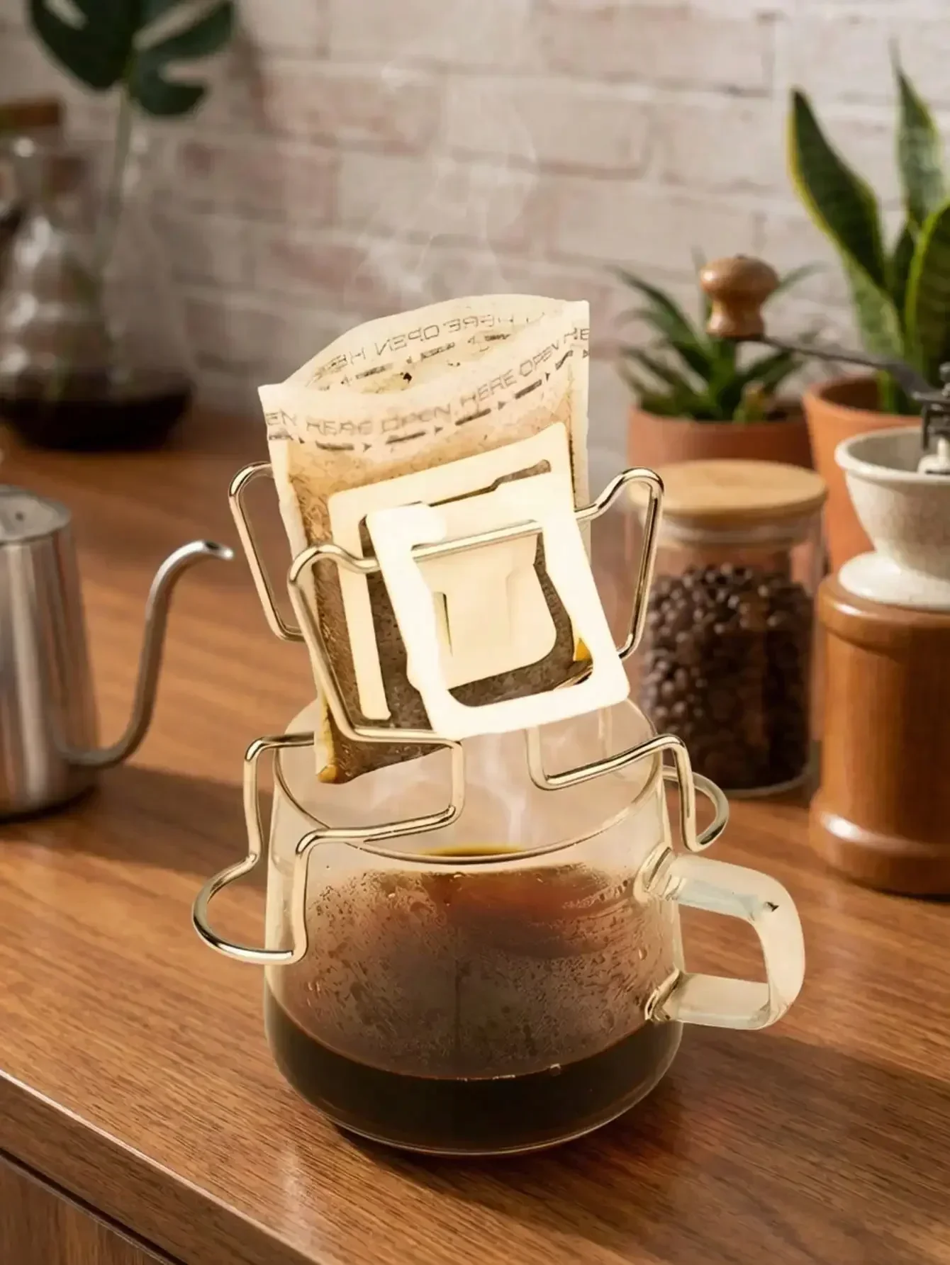 Cat Ear Pour-Over Coffee Holder - Minimalist Stainless Steel Dripper Stand, Portable Manual Brewing Filter Cone Rack
Cat Ear Pour-Over Coffee Holder - Minimalist Stainless Steel Dripper Stand, Portable Manual Brewing Filter Cone Rack