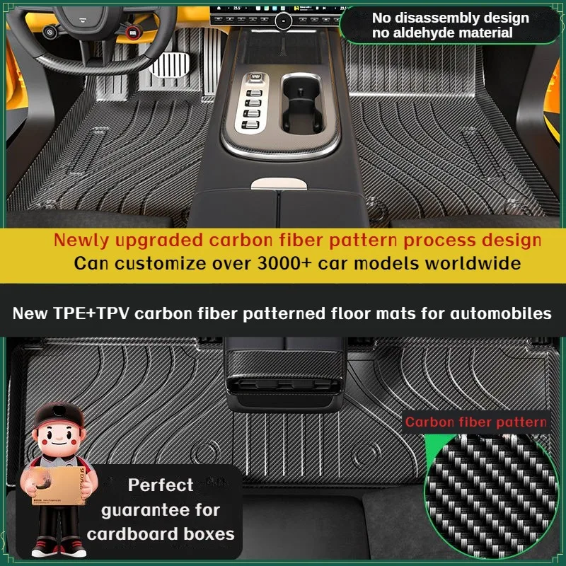 NEW 3D Carbon Fiber Car Floor Mats - Custom Fit TPE+TPV Waterproof & Fireproof Trunk Liners Accessories for 3000+ Vehicles
NEW 3D Carbon Fiber Car Floor Mats - Custom Fit TPE+TPV Waterproof & Fireproof Trunk Liners Accessories for 3000+ Vehicles