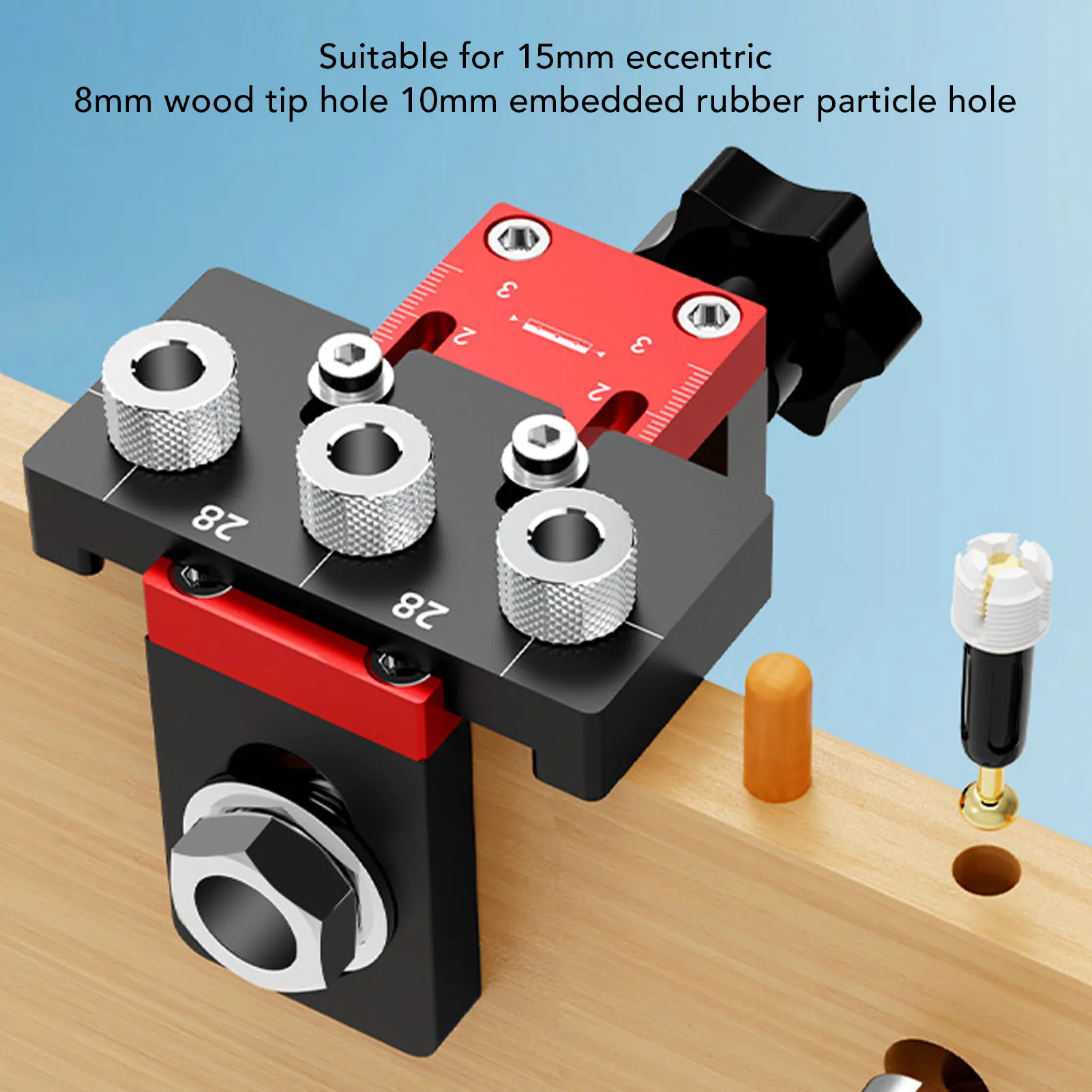 3 in 1 Hole Jig Kit 3 in 1 Hole Jig Kit Aluminum Alloy 8mm 10mm 15mm Dowel Woodworking Puncher
3 in 1 Hole Jig Kit 3 in 1 Hole Jig Kit Aluminum Alloy 8mm 10mm 15mm Dowel Woodworking Puncher