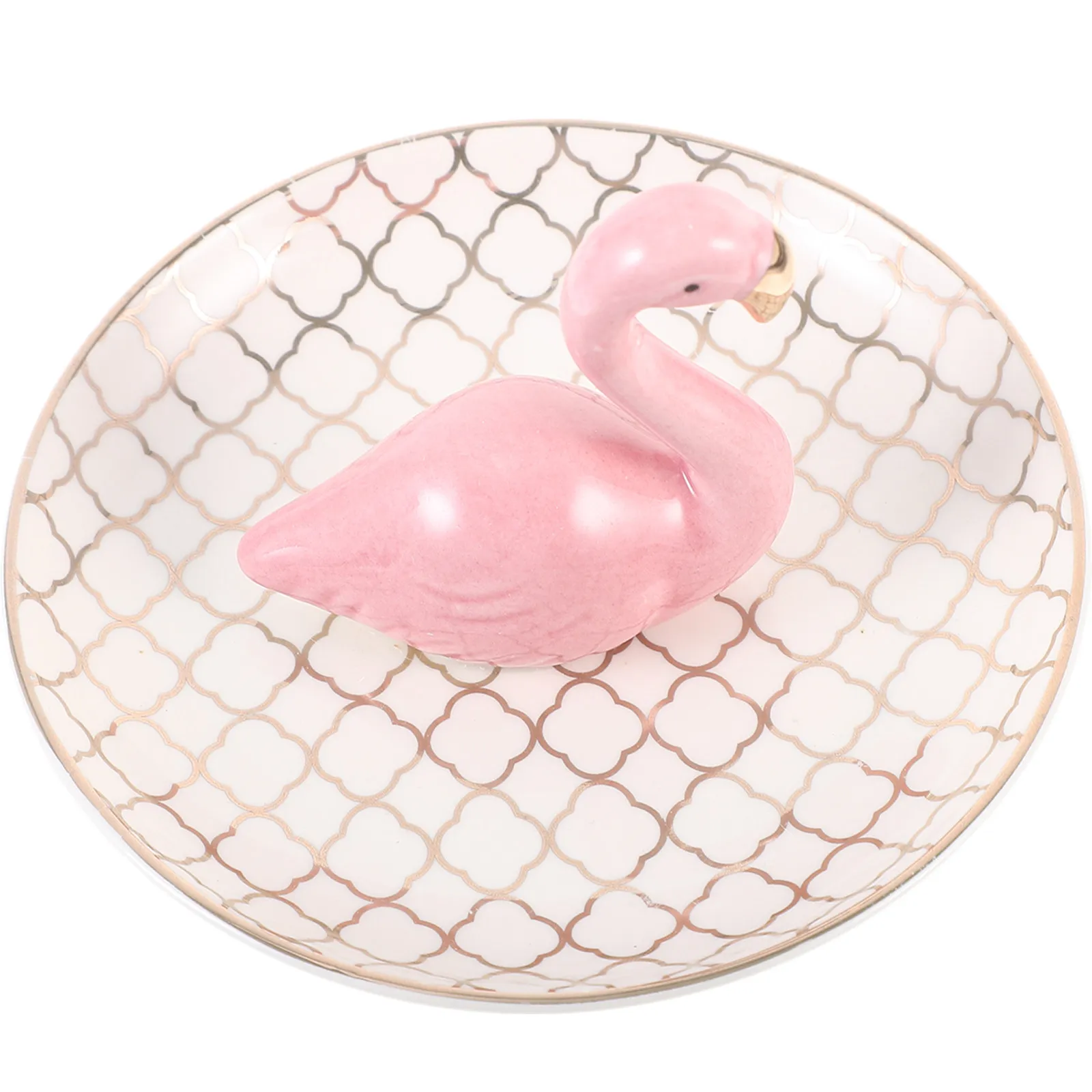 Керамический поднос для украшений в форме фламинго с золотой фольгой, подставка для колец, ожерелий и серег, настольный органайзер
Керамический поднос для украшений в форме фламинго с золотой фольгой, подставка для колец, ожерелий и серег, настольный органайзер