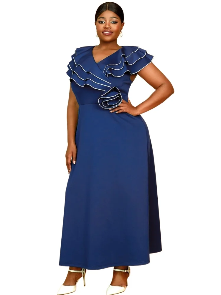 African Dresses For Women Summer Spring Africa Clothing Short Sleeve Sexy V-Neck Perspective Office Lady Party Plus Size Dress
African Dresses For Women Summer Spring Africa Clothing Short Sleeve Sexy V-Neck Perspective Office Lady Party Plus Size Dress