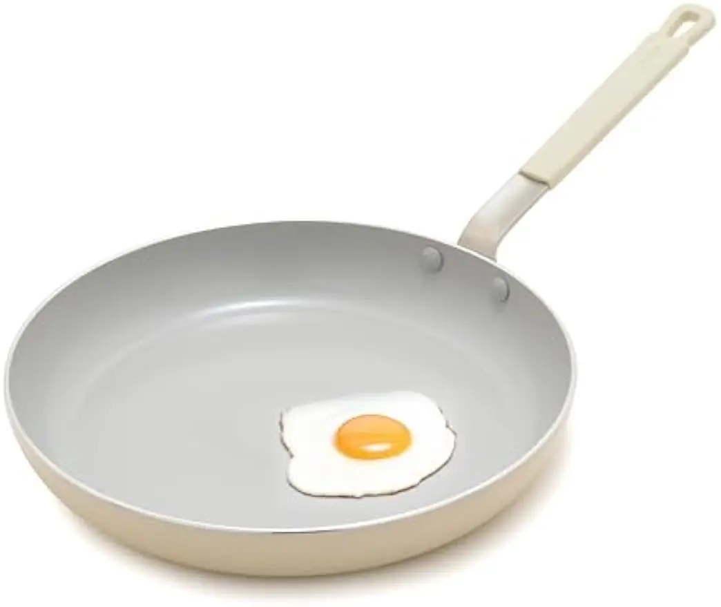 12" Nonstick Frying Pan, PFAS-Free Ceramic Coating, Induction Compatible, Stay-Cool Handle, Dishwasher & Oven Safe
12" Nonstick Frying Pan, PFAS-Free Ceramic Coating, Induction Compatible, Stay-Cool Handle, Dishwasher & Oven Safe