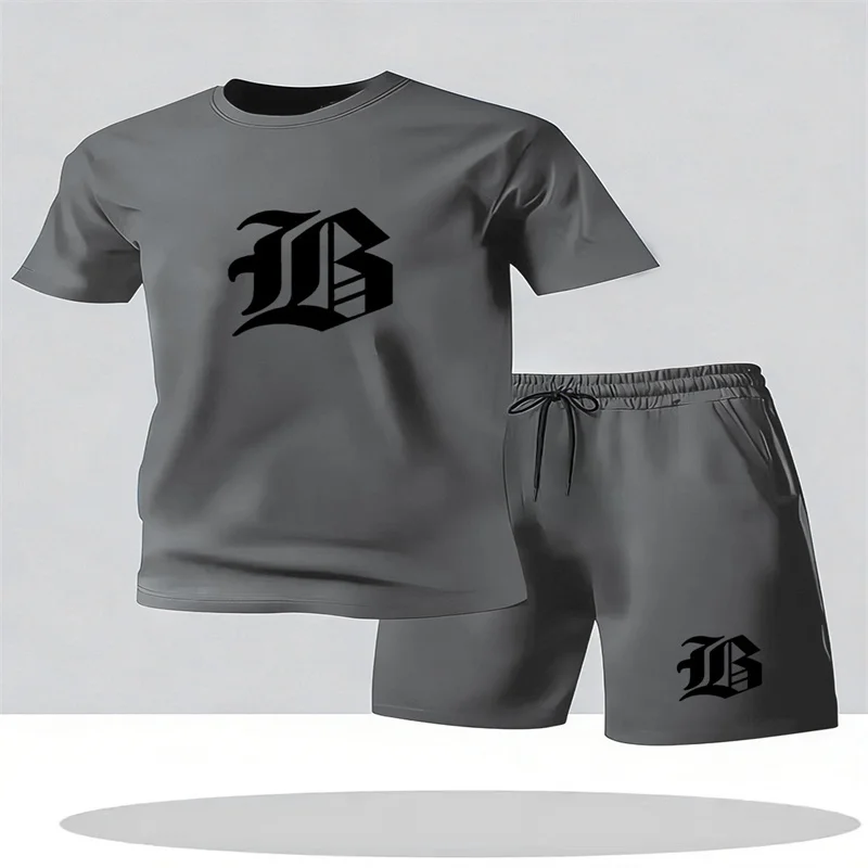 Новый летний мужской комплект: футболка с коротким рукавом и шорты, спортивный повседневный комплект с круглым вырезом, 2 предмета.
Новый летний мужской комплект: футболка с коротким рукавом и шорты, спортивный повседневный комплект с круглым вырезом, 2 предмета.
