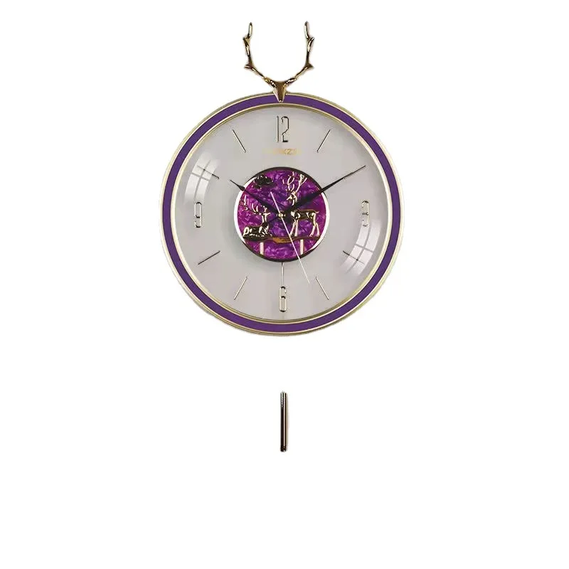 Customized wall clock light luxury creative clock hotel front desk homestay decoration home living room bedroom 
Customized wall clock light luxury creative clock hotel front desk homestay decoration home living room bedroom