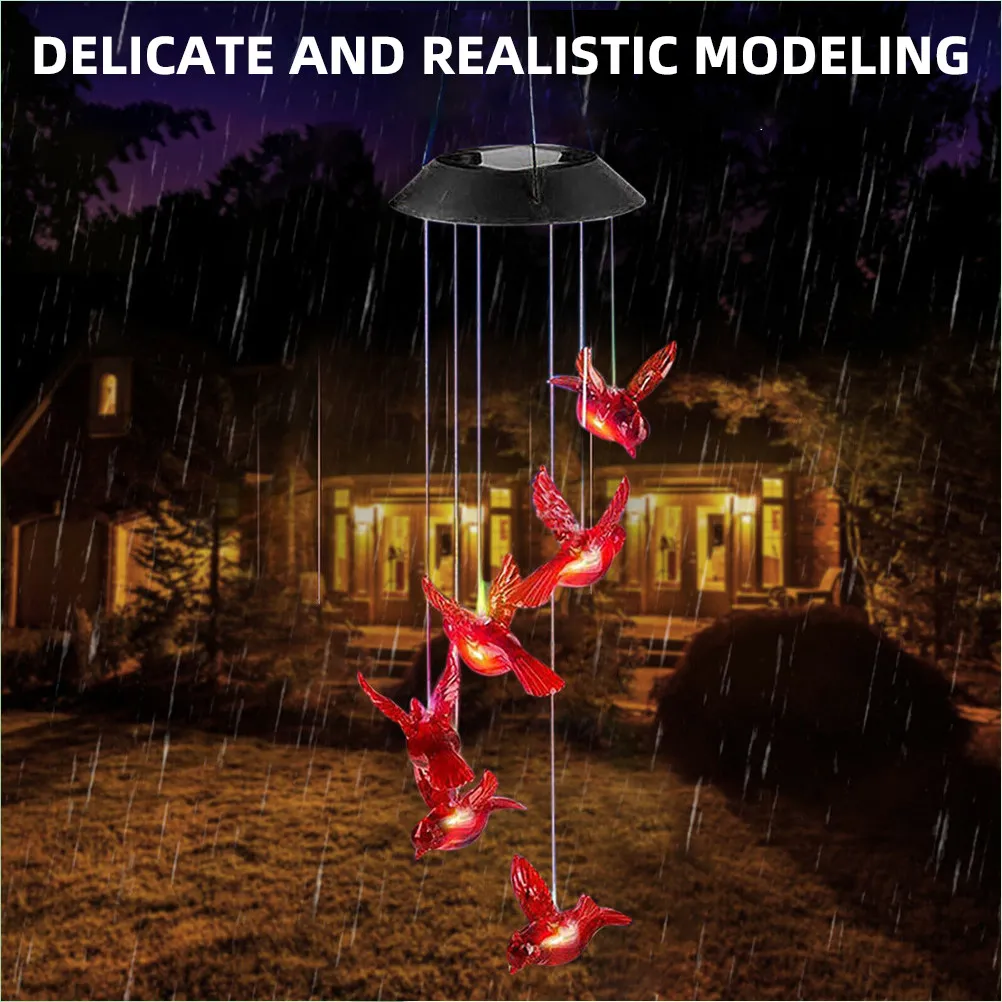Solar Wind Chimes For Outside Garden Patio Yard Hanging Outdoor Lights Solar Powered Wind Bell For Home Decoration Durable
Solar Wind Chimes For Outside Garden Patio Yard Hanging Outdoor Lights Solar Powered Wind Bell For Home Decoration Durable