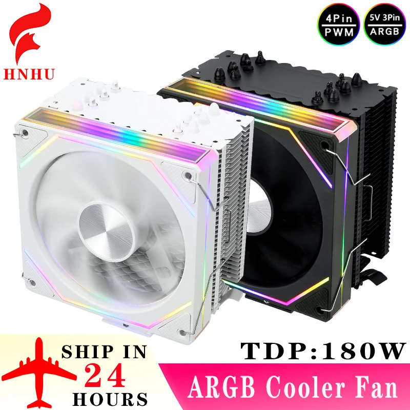 HNHU LGA1200 Cooler CPU Processor 4/6 Heat Pipe Radiator ARGB Fan 120mm Air-cooled 4pinPWM Compatible x79 x99 2011 115x 1700 AMD
HNHU LGA1200 Cooler CPU Processor 4/6 Heat Pipe Radiator ARGB Fan 120mm Air-cooled 4pinPWM Compatible x79 x99 2011 115x 1700 AMD
