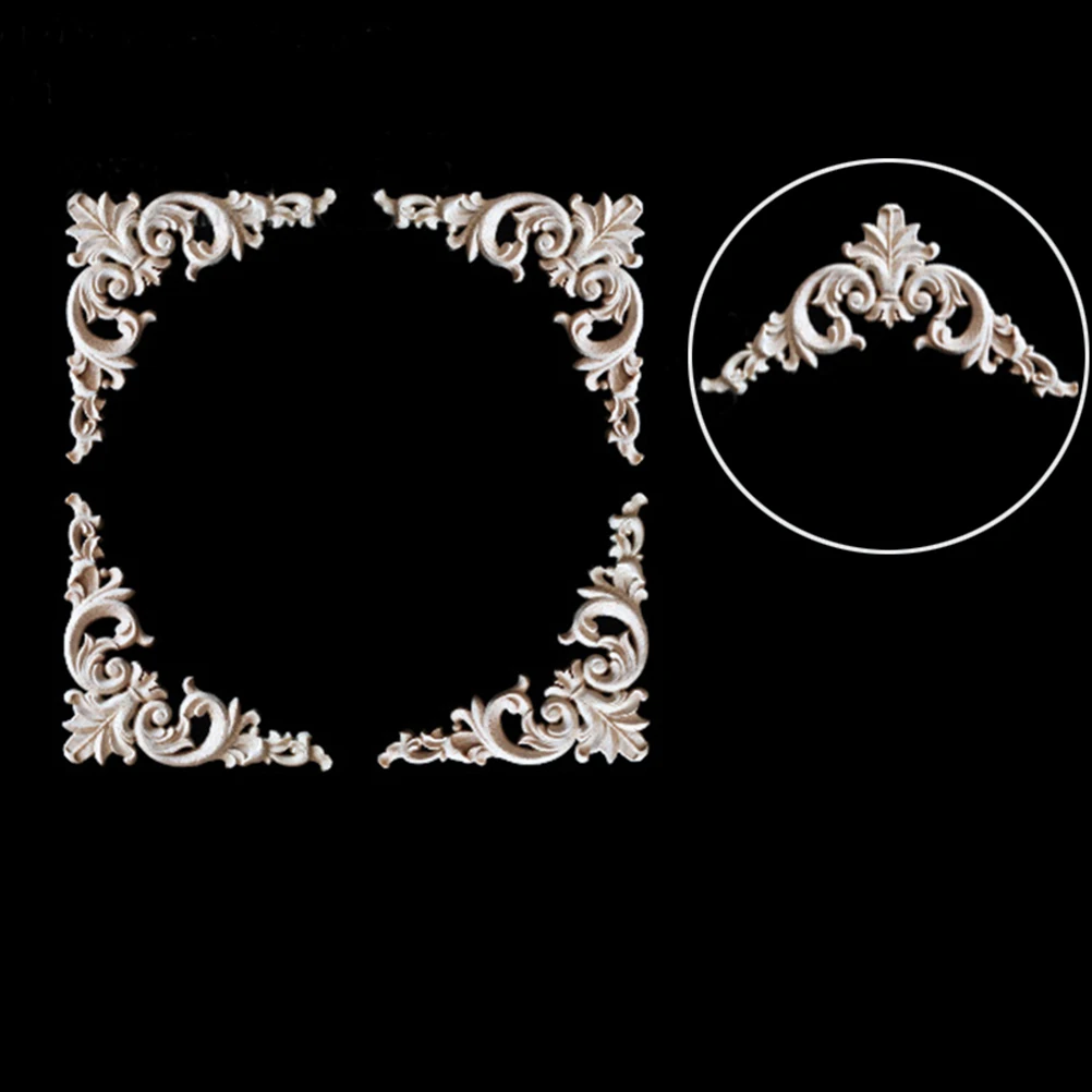4pcs Carved Onlay Applique Decoration 15X15Cm Hollow Flower Design For Door Cabinet Wall Furniture Trim Decorative Accents
4pcs Carved Onlay Applique Decoration 15X15Cm Hollow Flower Design For Door Cabinet Wall Furniture Trim Decorative Accents