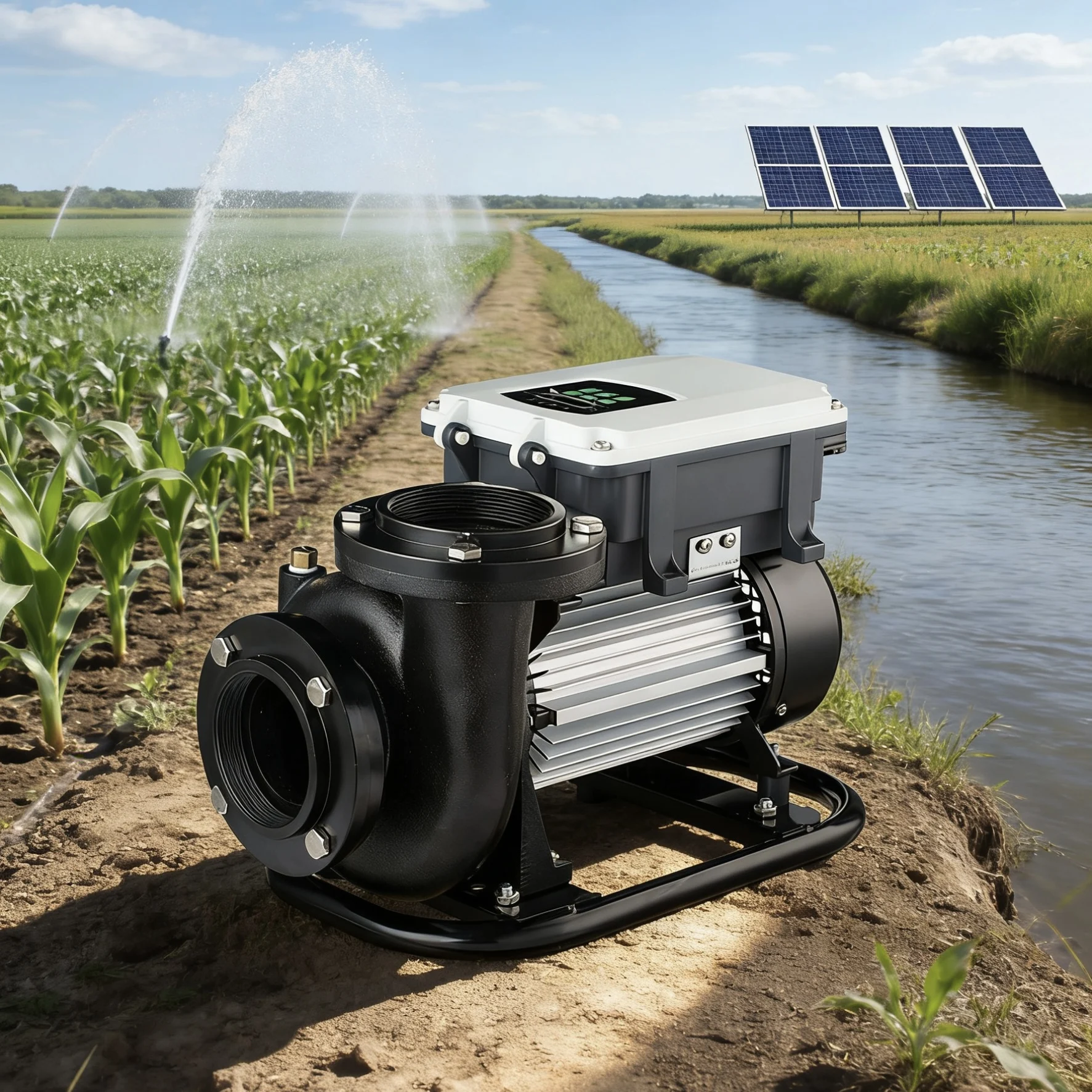 2HP 150V DC Solar Powered Off Grid Water Transfer Pump Farming Irrigation 30000LPH HIgh Fllow Portable Solar Booster Pump Set
2HP 150V DC Solar Powered Off Grid Water Transfer Pump Farming Irrigation 30000LPH HIgh Fllow Portable Solar Booster Pump Set
