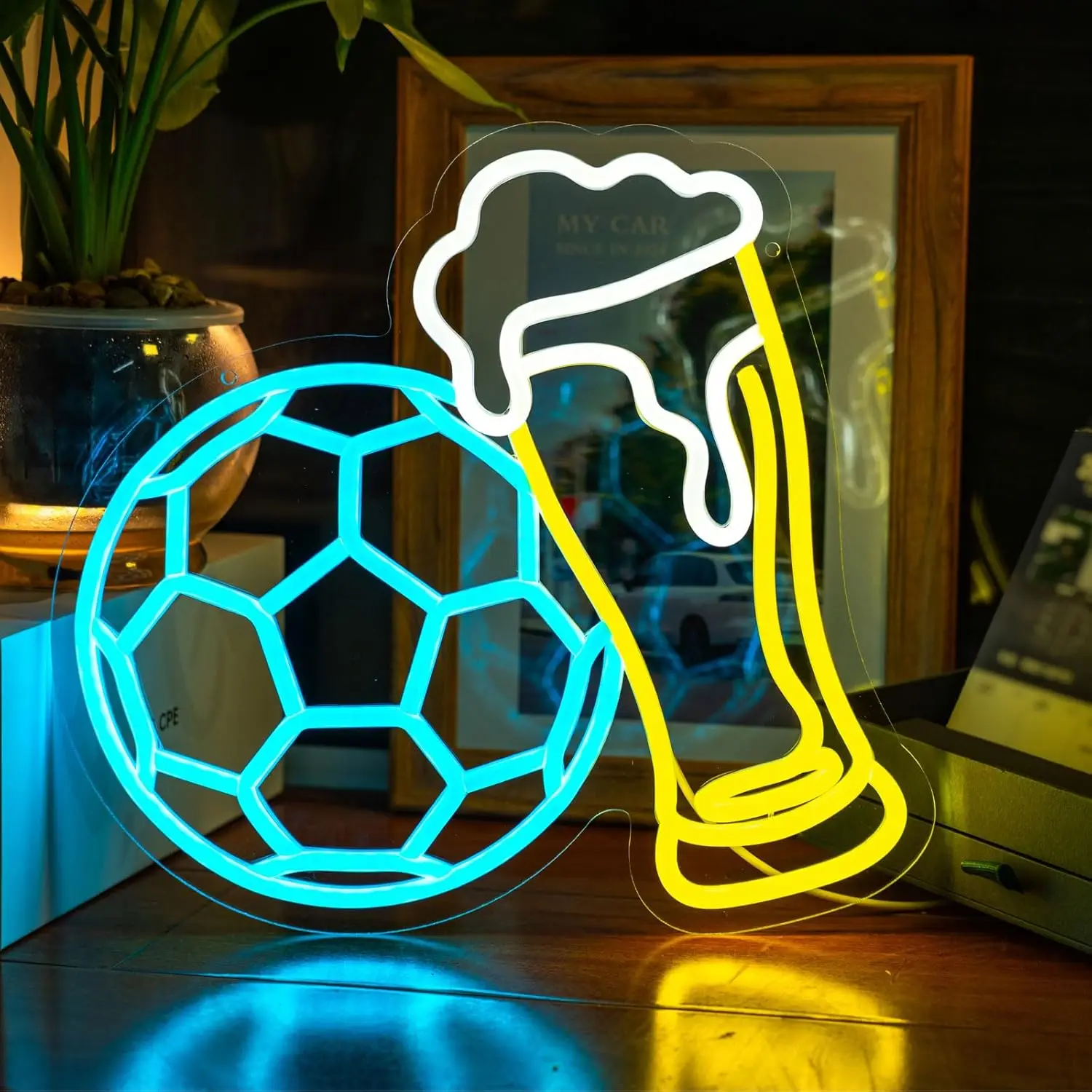 2026 Football Trophy Neon Sign Football & Beer USB LED Lights for Bar Gaming Room Bedroom Decoration Gift for Soccer Fans
2026 Football Trophy Neon Sign Football & Beer USB LED Lights for Bar Gaming Room Bedroom Decoration Gift for Soccer Fans