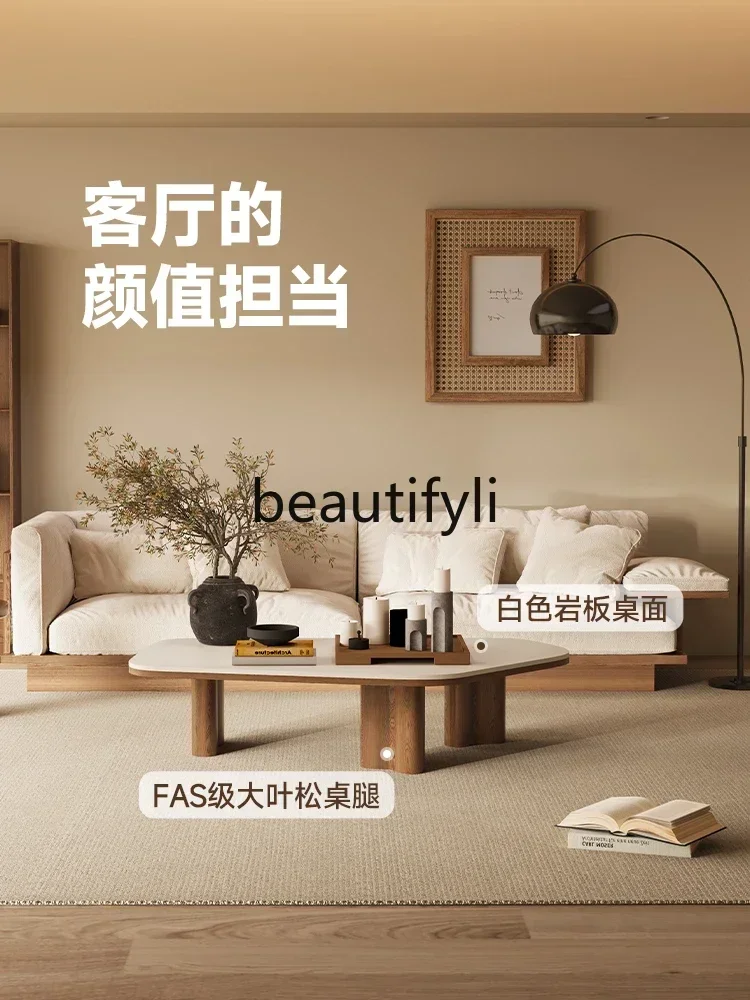 A44 Italian minimalist light luxury rock slab solid wood sofa coffee table living room household small table high-end Y96
A44 Italian minimalist light luxury rock slab solid wood sofa coffee table living room household small table high-end Y96