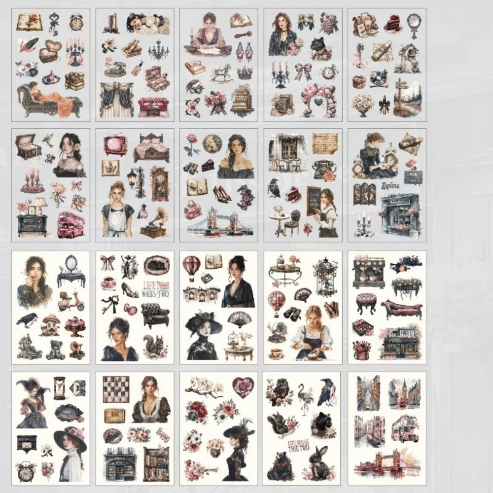 Новый альбом для наклеек в ретро-стиле, 20 листов, элегантные стикеры для девочек, вырезанные из ПЭТ, для скрапбукинга, дневников и альбомов
Новый альбом для наклеек в ретро-стиле, 20 листов, элегантные стикеры для девочек, вырезанные из ПЭТ, для скрапбукинга, дневников и альбомов