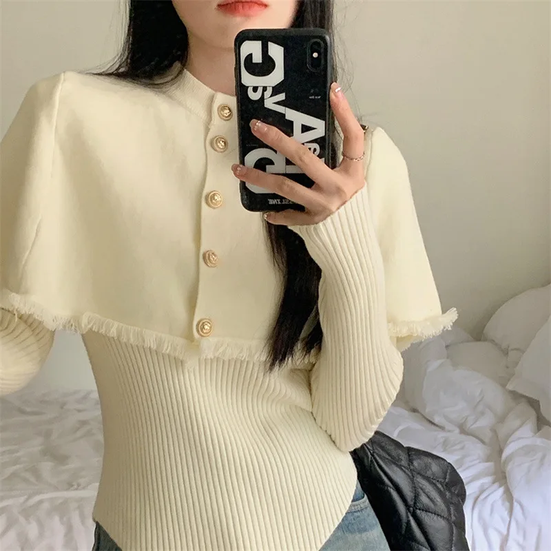 Knitted Two Piece Set Elegant Pullovers Autumn Winter Pure Color Fashion Sexy Y2k Streetwear Clothing Tops Korean Casual Tops
Knitted Two Piece Set Elegant Pullovers Autumn Winter Pure Color Fashion Sexy Y2k Streetwear Clothing Tops Korean Casual Tops