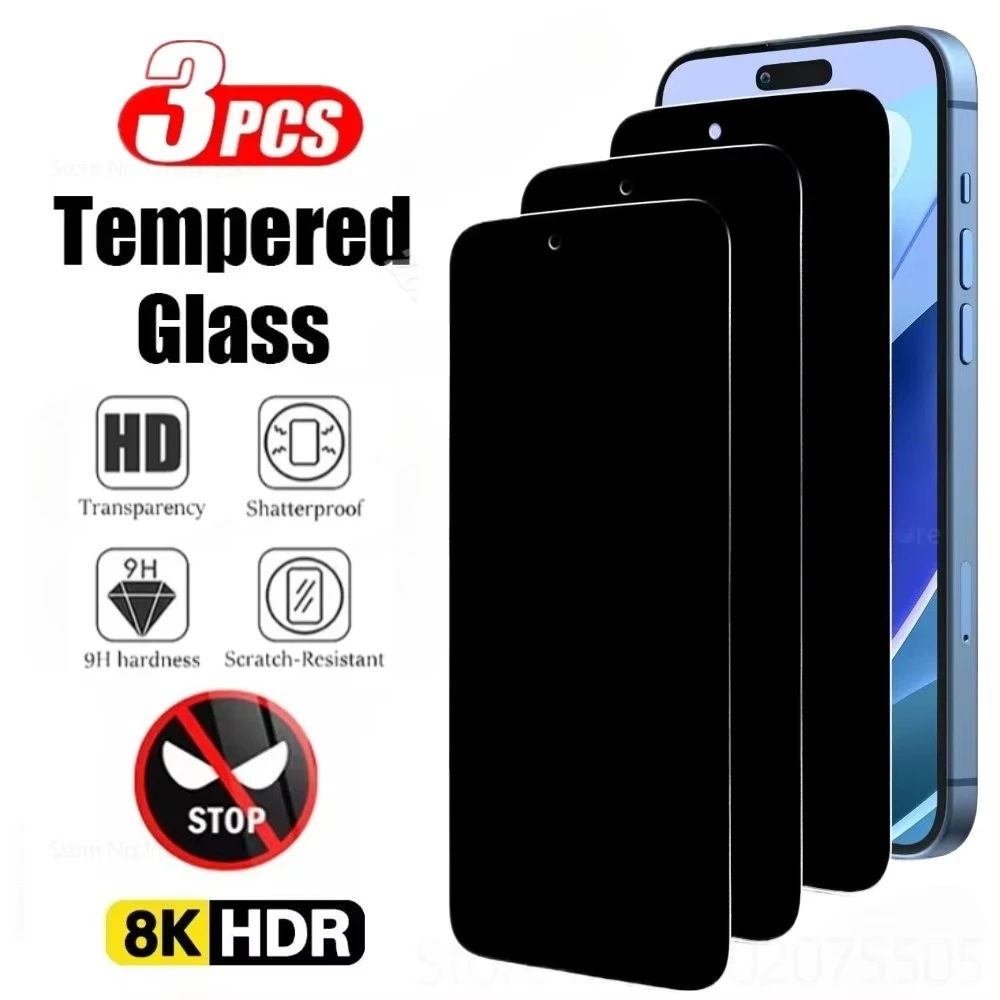 3 шт. антишпионское закаленное стекло для iPhone 16 15 13 11 14 12 Pro Max Защитная пленка для экрана для iPhone 16e 12 13 Mini X XR XS Max
3 шт. антишпионское закаленное стекло для iPhone 16 15 13 11 14 12 Pro Max Защитная пленка для экрана для iPhone 16e 12 13 Mini X XR XS Max