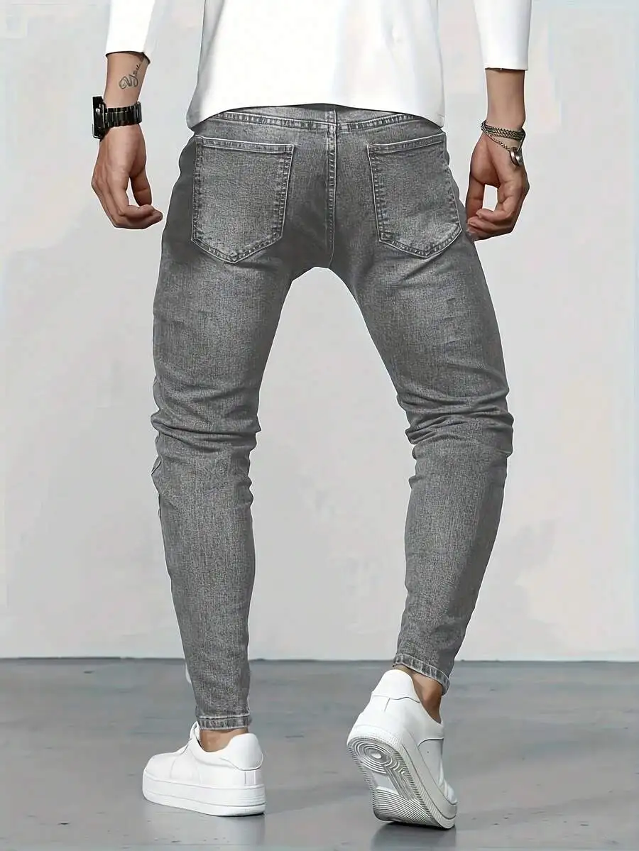 Mens Slim Fit Distressed Denim Jeans Casual Streetwear
Mens Slim Fit Distressed Denim Jeans Casual Streetwear