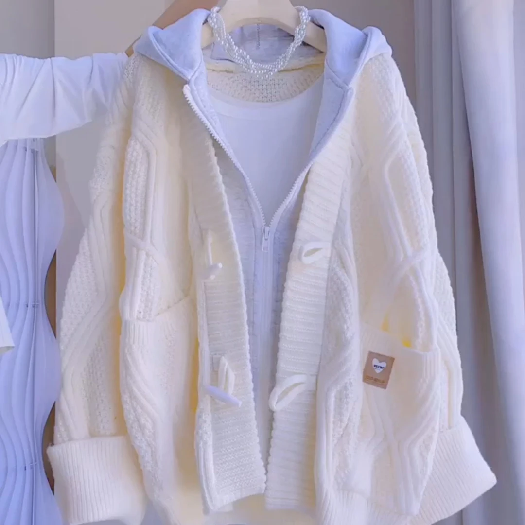 Кардиган-свитер оверсайз Laid-ba с капюшоном, имитация двухслойного плетения, унисекс, удлиненный, из полиэстера...
Кардиган-свитер оверсайз Laid-ba с капюшоном, имитация двухслойного плетения, унисекс, удлиненный, из полиэстера...