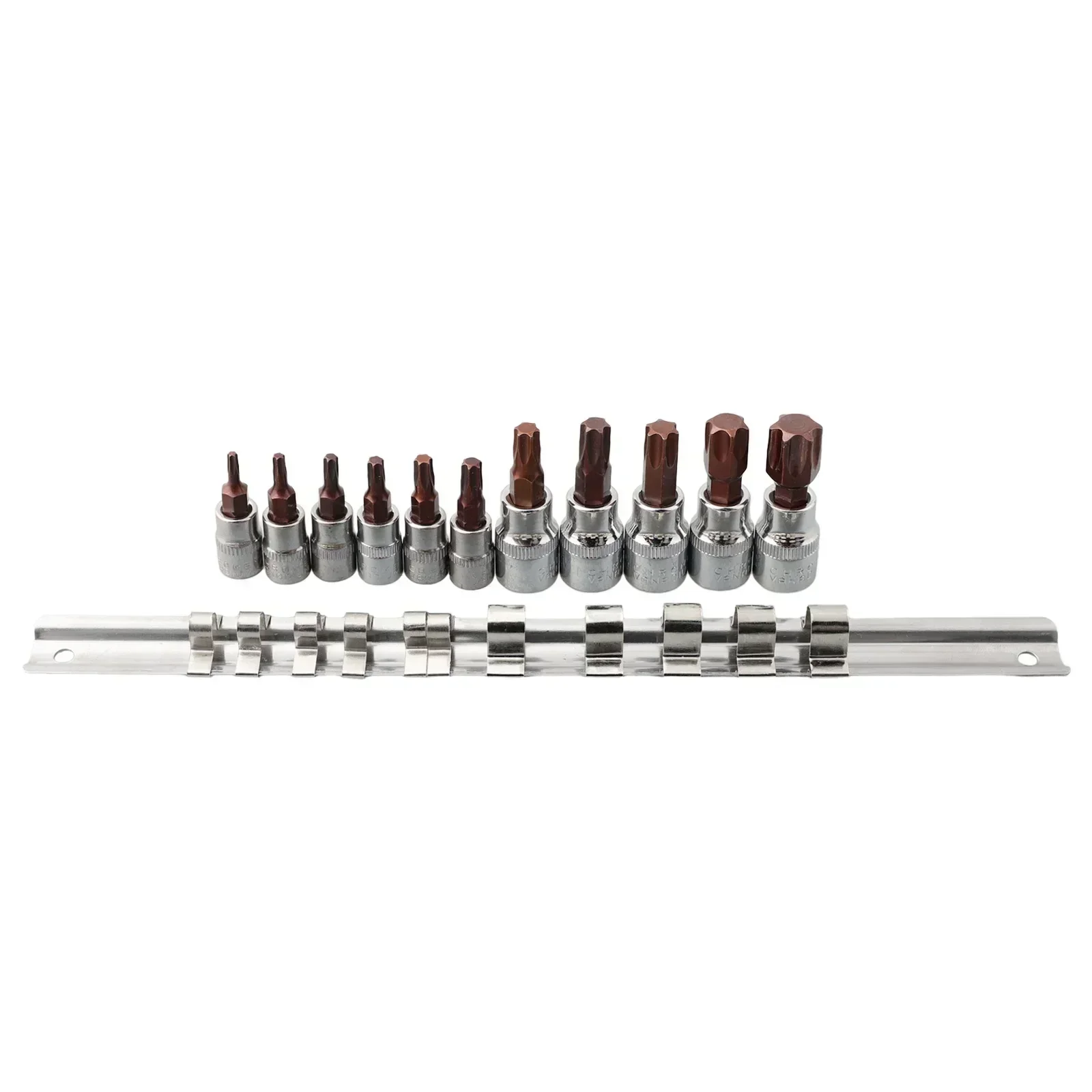 Professional Grade 11PCS Drive Alloy Torx Screwdriver Bits Socket Bit Set, Chrome Vanadium Steel Material, Easy To Use
Professional Grade 11PCS Drive Alloy Torx Screwdriver Bits Socket Bit Set, Chrome Vanadium Steel Material, Easy To Use