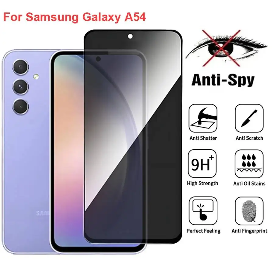 For Samsung Galaxy A54 SM-A546V Anti Spy Privacy Tempered Glass Screen Protector Compatible For Galaxya54 Phone Film
For Samsung Galaxy A54 SM-A546V Anti Spy Privacy Tempered Glass Screen Protector Compatible For Galaxya54 Phone Film