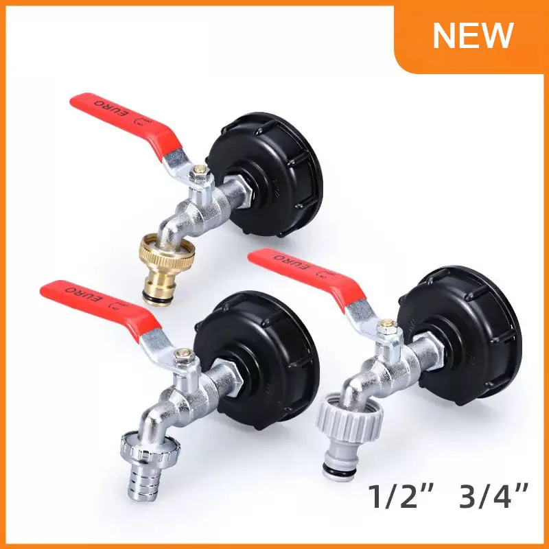New Durable IBC Tank Tap Adapter S60*6 Coarse Thread to 1/2'' 3/4'' Connector Replacement Valve Garden Home Valve Fitting Faucet
New Durable IBC Tank Tap Adapter S60*6 Coarse Thread to 1/2'' 3/4'' Connector Replacement Valve Garden Home Valve Fitting Faucet