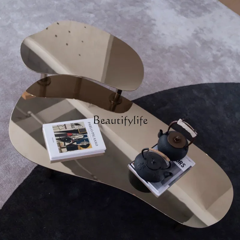 yj4Modern Simple Coffee Table Combination Italian Minimalist Stainless Steel Living Room Shaped
yj4Modern Simple Coffee Table Combination Italian Minimalist Stainless Steel Living Room Shaped