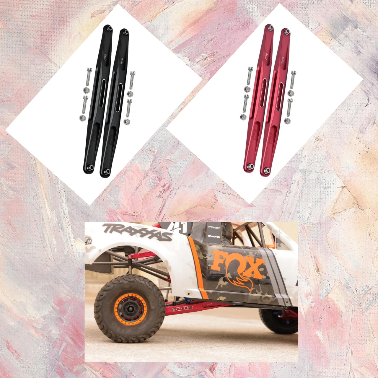 Алюминиевые нижние тяги заднего продольного рычага GPM 7075, для TRAXXAS 1/7 Unlimited Desert Racer 8544
Алюминиевые нижние тяги заднего продольного рычага GPM 7075, для TRAXXAS 1/7 Unlimited Desert Racer 8544