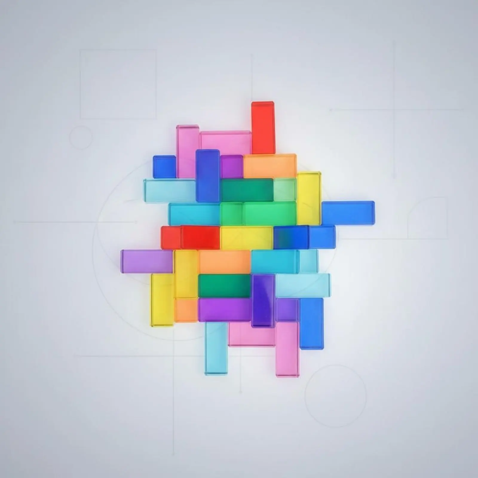 30 Pieces Rainbow Acrylic Blocks High Clearness Rainbow Crystal Blocks Colored Building Crystals Educational Color Recognition
30 Pieces Rainbow Acrylic Blocks High Clearness Rainbow Crystal Blocks Colored Building Crystals Educational Color Recognition