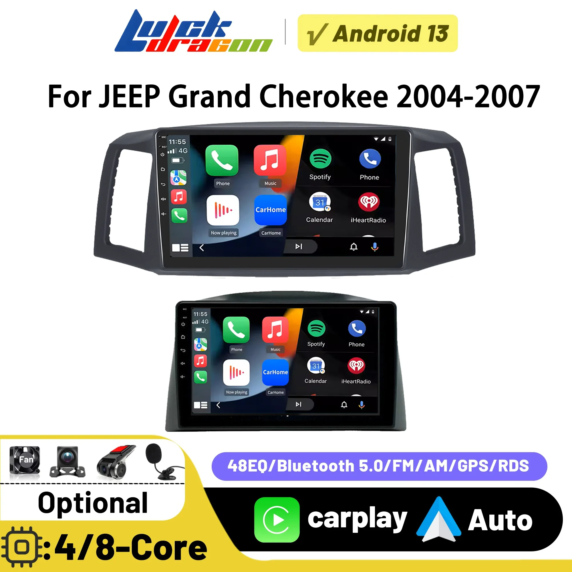 GPS FM Android 14 Car Radio For JEEP Grand Cherokee 2004-2007 HD Touch Screen Car Multimedia Player Carplay Android Auto Radios
GPS FM Android 14 Car Radio For JEEP Grand Cherokee 2004-2007 HD Touch Screen Car Multimedia Player Carplay Android Auto Radios