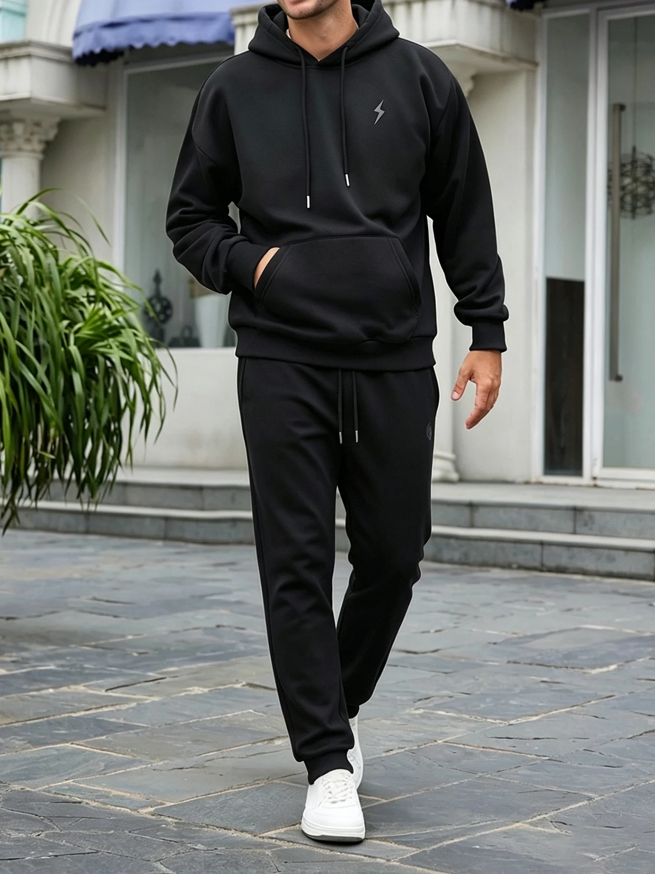 Men's Sports Two-Piece Set, Solid Color Simple Embroidered Hoodie, Jogger Pants, Loose Breathable Commuter Fitness Casual Men's Top and Bottom Outfit Set
Men's Sports Two-Piece Set, Solid Color Simple Embroidered Hoodie, Jogger Pants, Loose Breathable Commuter Fitness Casual Men's Top and Bottom Outfit Set