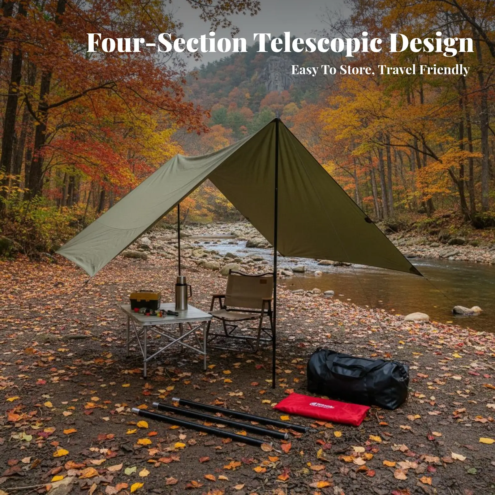 2 Pieces Aluminum Shelter Poles Includes Storage Bag Foldable Awning Pole Adjustable Tarp Poles Lightweight for Campers, Beach
2 Pieces Aluminum Shelter Poles Includes Storage Bag Foldable Awning Pole Adjustable Tarp Poles Lightweight for Campers, Beach