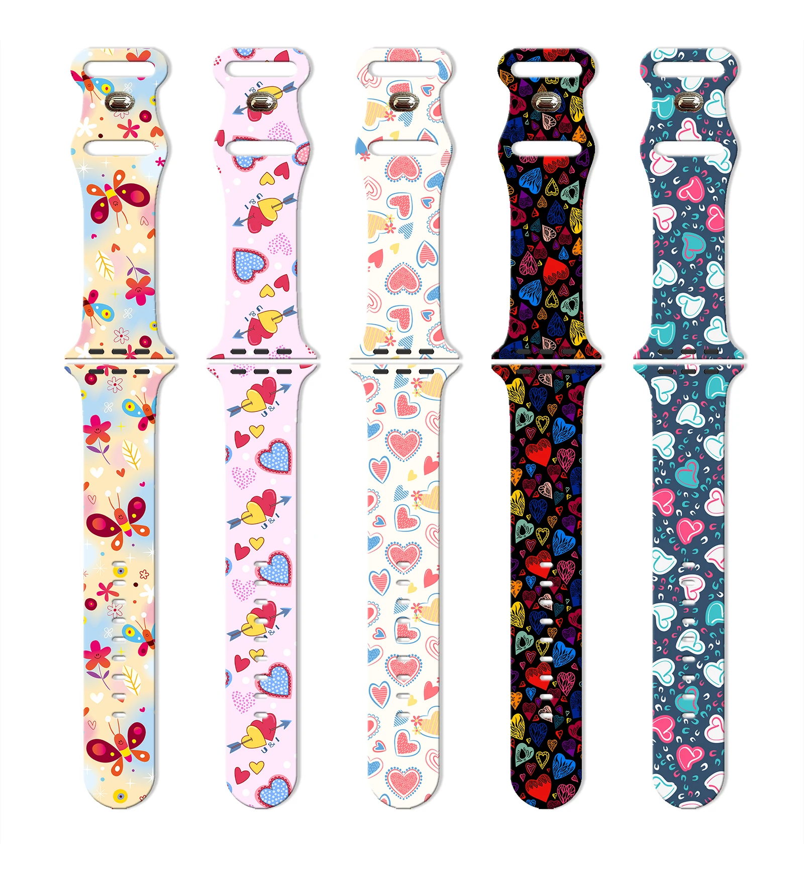 Butterfly heart printed watch strap for Apple Watch11 10 9 8 7 Silicone Band Replaceable Bracelet for iWatch 38mm 40mm 41mm 42mm
Butterfly heart printed watch strap for Apple Watch11 10 9 8 7 Silicone Band Replaceable Bracelet for iWatch 38mm 40mm 41mm 42mm