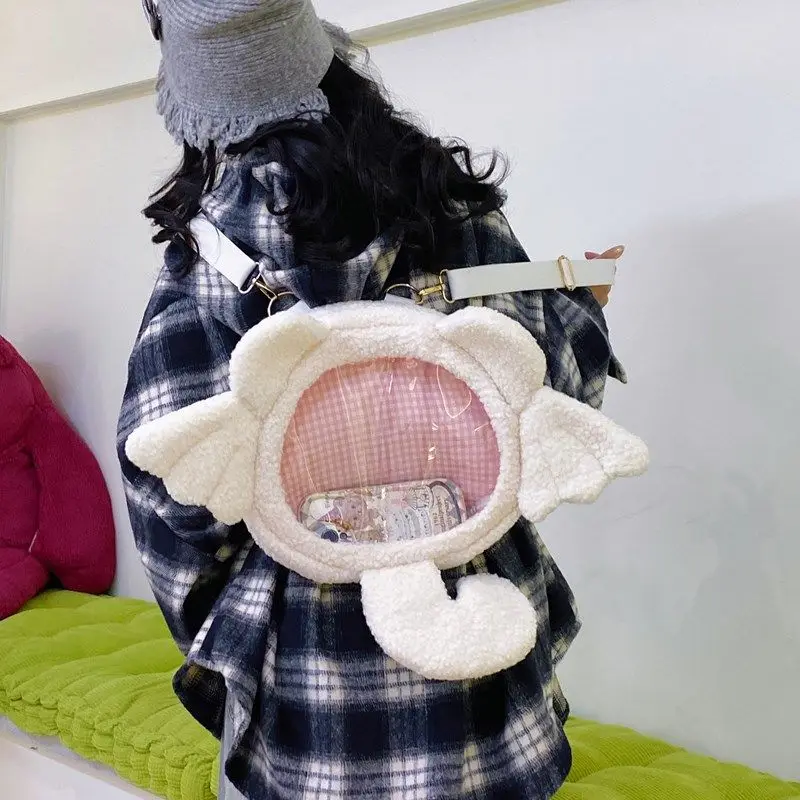 JIAERDI японский милый милый рюкзак с ангелом, женские плюшевые сумки большой вместимости, женские сумки с рисунком Лолиты, аниме, Mochilas Mujer, новинка 2023 года
JIAERDI японский милый милый рюкзак с ангелом, женские плюшевые сумки большой вместимости, женские сумки с рисунком Лолиты, аниме, Mochilas Mujer, новинка 2023 года