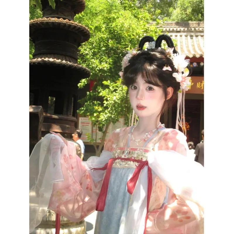 2026 New Restored Tang Dynasty Hanfu Ancient Clothing Chest-length Large Sleeve Shirt Ancient Fairy Fluttering Small Skirt Set
2026 New Restored Tang Dynasty Hanfu Ancient Clothing Chest-length Large Sleeve Shirt Ancient Fairy Fluttering Small Skirt Set