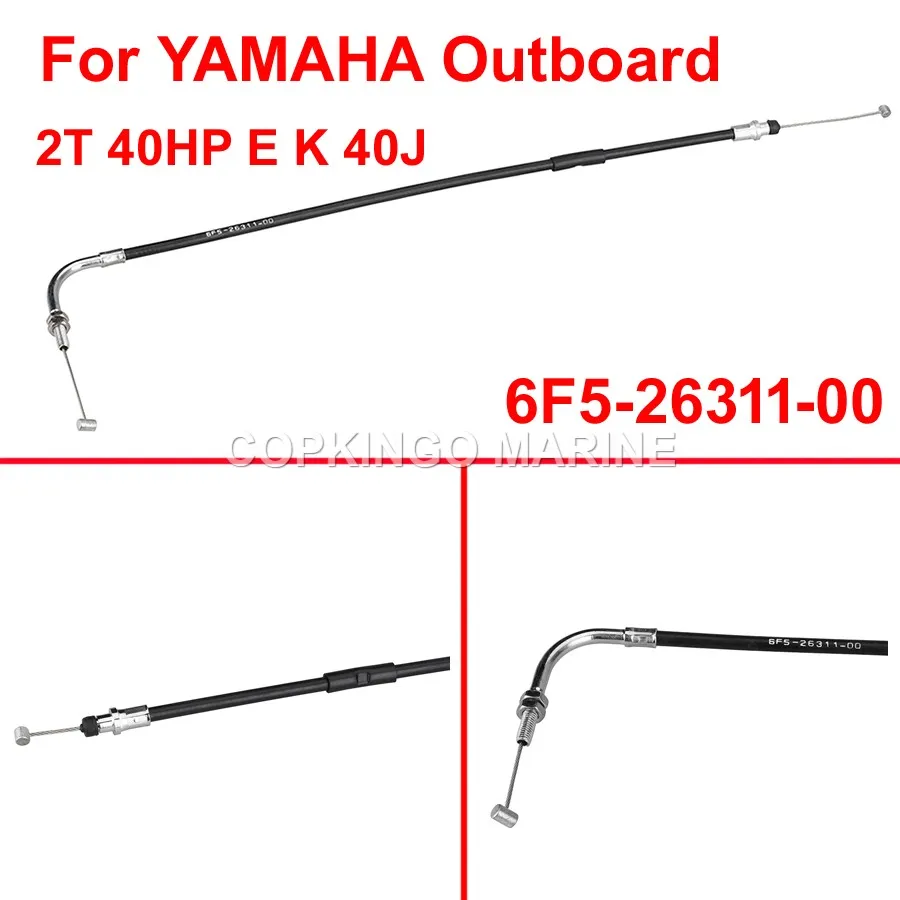 Boat Throttle Cable Assy Fit For Yamaha Parsun Makara Outboard 2T 40HP 6F5-26311-00
Boat Throttle Cable Assy Fit For Yamaha Parsun Makara Outboard 2T 40HP 6F5-26311-00