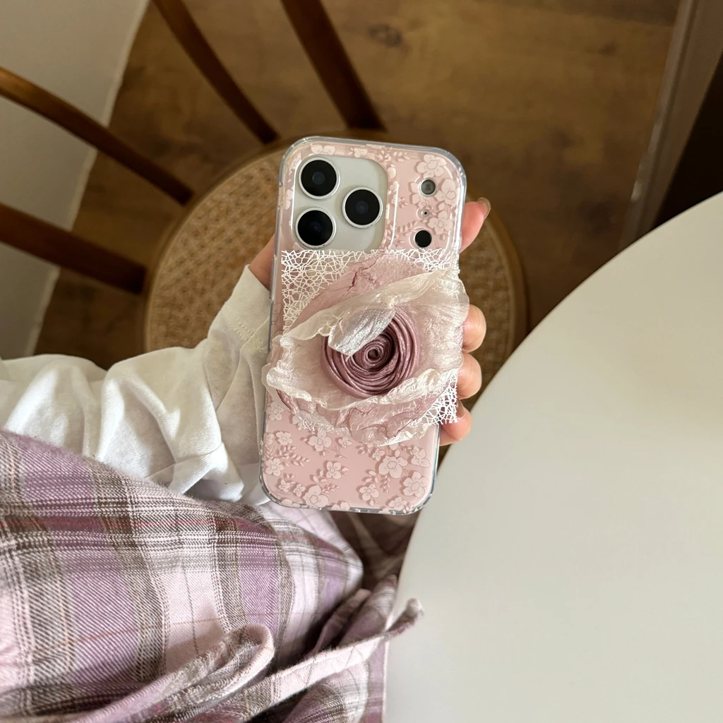 Романтическое искусство, розовый кружевной цветок розы с держателем, магнитный чехол для телефона с беспроводной зарядкой для iPhone 17, 16, 15, 14 Pro Max
Романтическое искусство, розовый кружевной цветок розы с держателем, магнитный чехол для телефона с беспроводной зарядкой для iPhone 17, 16, 15, 14 Pro Max