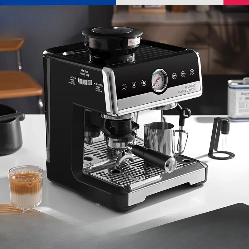 Coffee machine semi-automatic extraction and concentration small double boiler household bean grinder with integrated grinding
Coffee machine semi-automatic extraction and concentration small double boiler household bean grinder with integrated grinding
