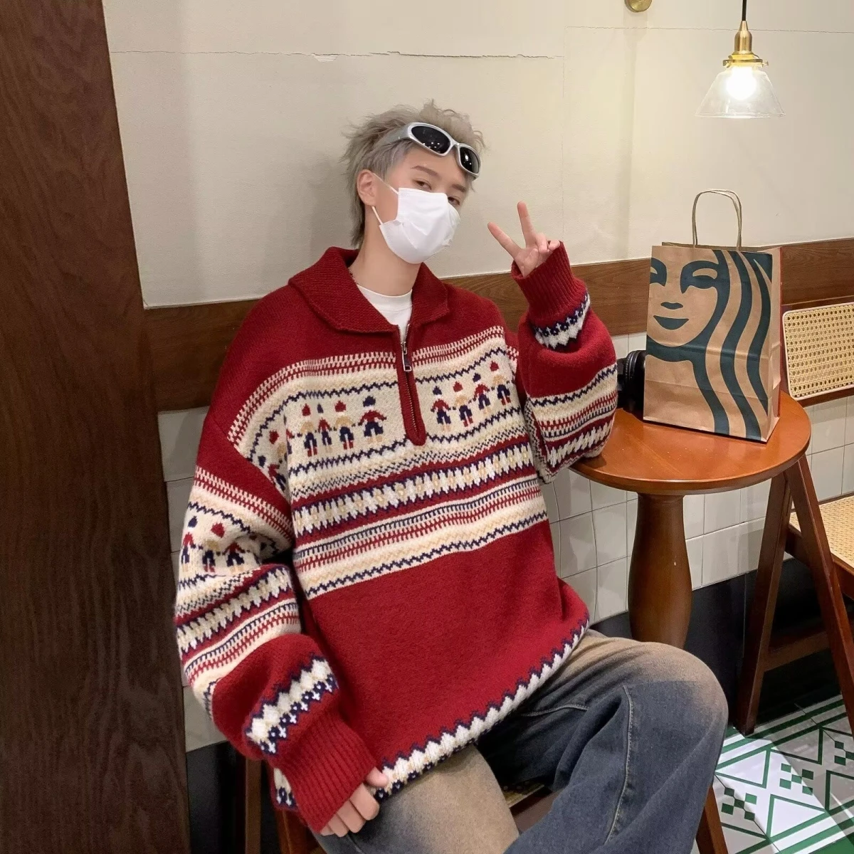 Thiened Flip-Collar Knitted Sweater for Boys Spring Autumn Neutral Sle Korean Version Winter Long Sve Elastic Youth Fa...
Thiened Flip-Collar Knitted Sweater for Boys Spring Autumn Neutral Sle Korean Version Winter Long Sve Elastic Youth Fa...