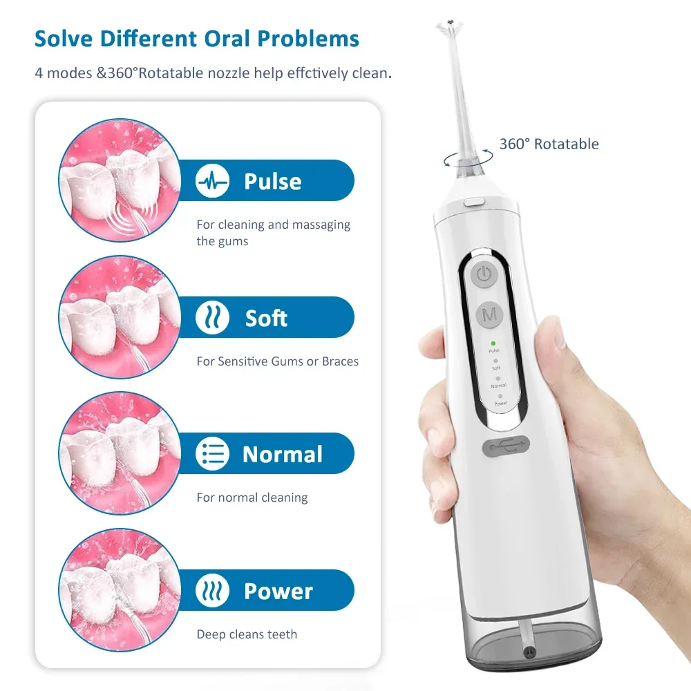 Dental Teeth Cleaning Waterpick Smart Water Flosser Cordless Ipx7 Waterproof Oral Irrigator Water Flosser Pick
Dental Teeth Cleaning Waterpick Smart Water Flosser Cordless Ipx7 Waterproof Oral Irrigator Water Flosser Pick