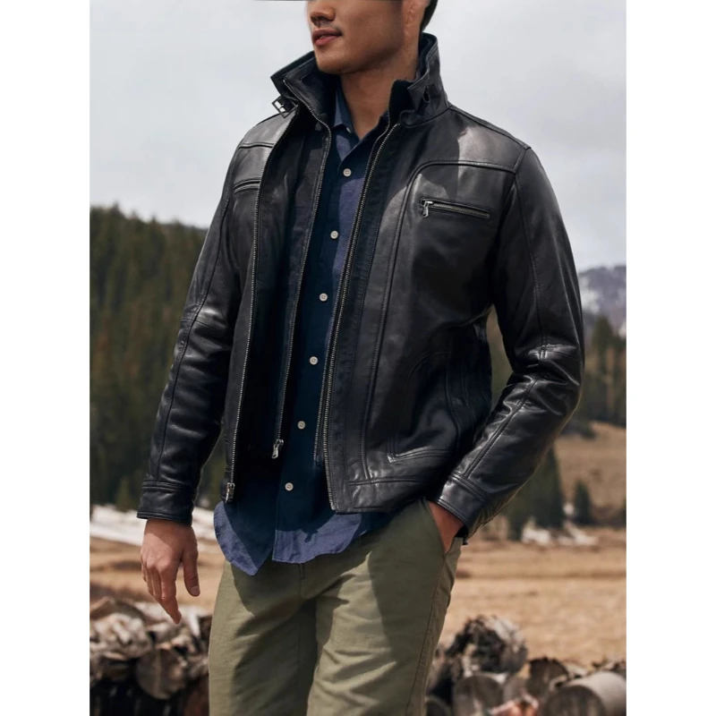 British Style Retro Men's Memphis Leather Jacket Short Zipper Lapel Motorcycle Pu Jacket Outwear
British Style Retro Men's Memphis Leather Jacket Short Zipper Lapel Motorcycle Pu Jacket Outwear