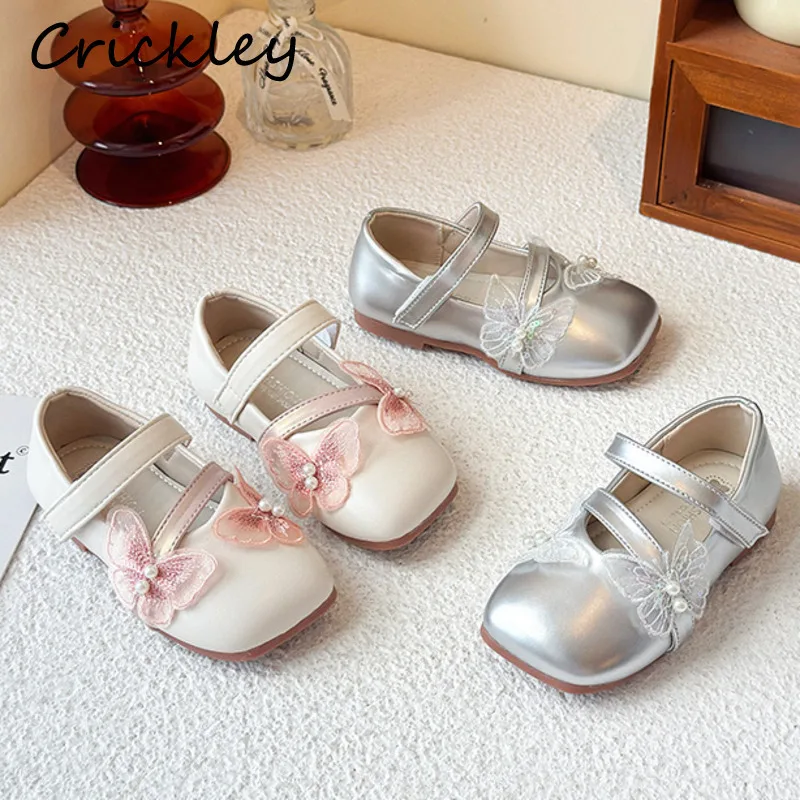 Туфли принцессы для девочек-бабочек, весенне-осенние однотонные туфли на плоской подошве из искусственной кожи для детей, мягкая нескользящая детская праздничная обувь с крючками
Туфли принцессы для девочек-бабочек, весенне-осенние однотонные туфли на плоской подошве из искусственной кожи для детей, мягкая нескользящая детская праздничная обувь с крючками