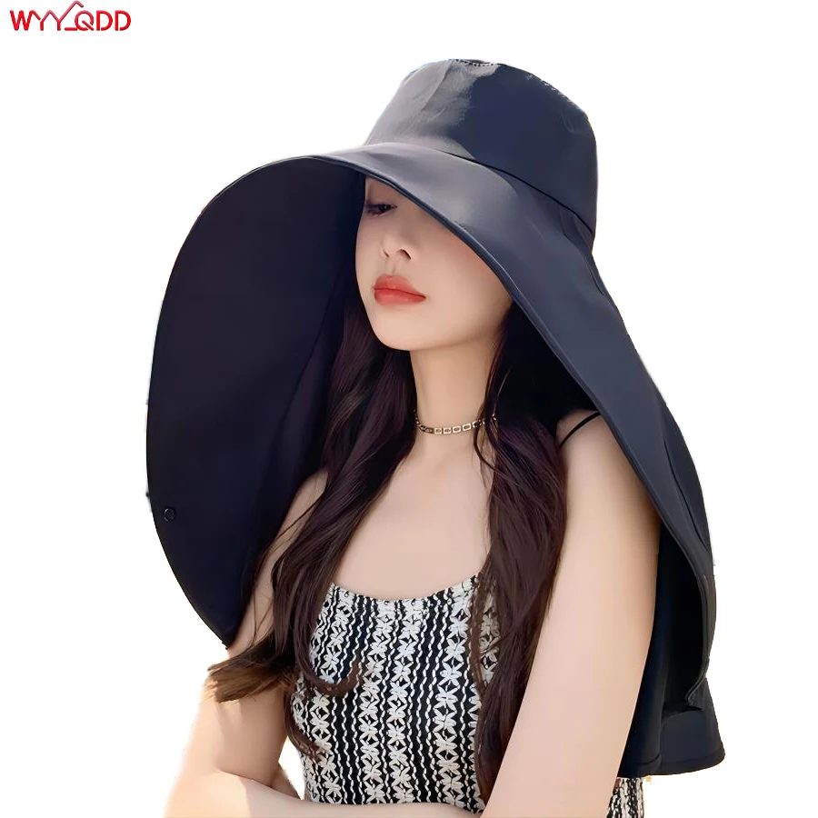 1pc Women's Sun Protection Hat With Neck Cover,Lightweight Foldable Summer Beach For Sun Protection Face Protective Outdoor
1pc Women's Sun Protection Hat With Neck Cover,Lightweight Foldable Summer Beach For Sun Protection Face Protective Outdoor