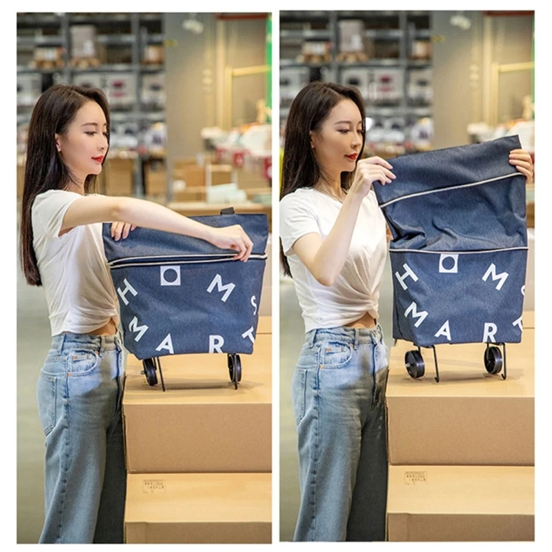 Multipurpose Oxford Shopping Bag with Telescoping Handle and Foldable Trolley K2WE
Multipurpose Oxford Shopping Bag with Telescoping Handle and Foldable Trolley K2WE