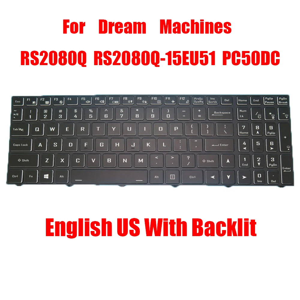 Клавиатура США для машин Dream RS2080Q-15EU51 PC50DC, английская, американская, черная, с подсветкой, новая
Клавиатура США для машин Dream RS2080Q-15EU51 PC50DC, английская, американская, черная, с подсветкой, новая