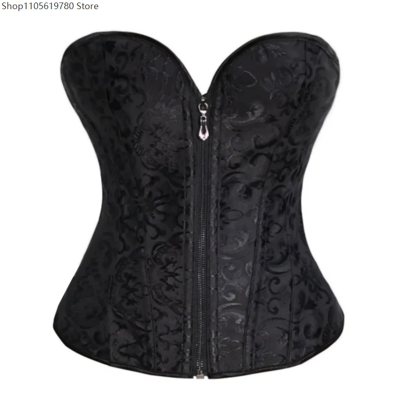 2026 Jacquard Victorian Overbust Corset Zipper Gothic Lace Bustier Vintage Medieval Women Outfit For Halloween Cosplay Costume
2026 Jacquard Victorian Overbust Corset Zipper Gothic Lace Bustier Vintage Medieval Women Outfit For Halloween Cosplay Costume