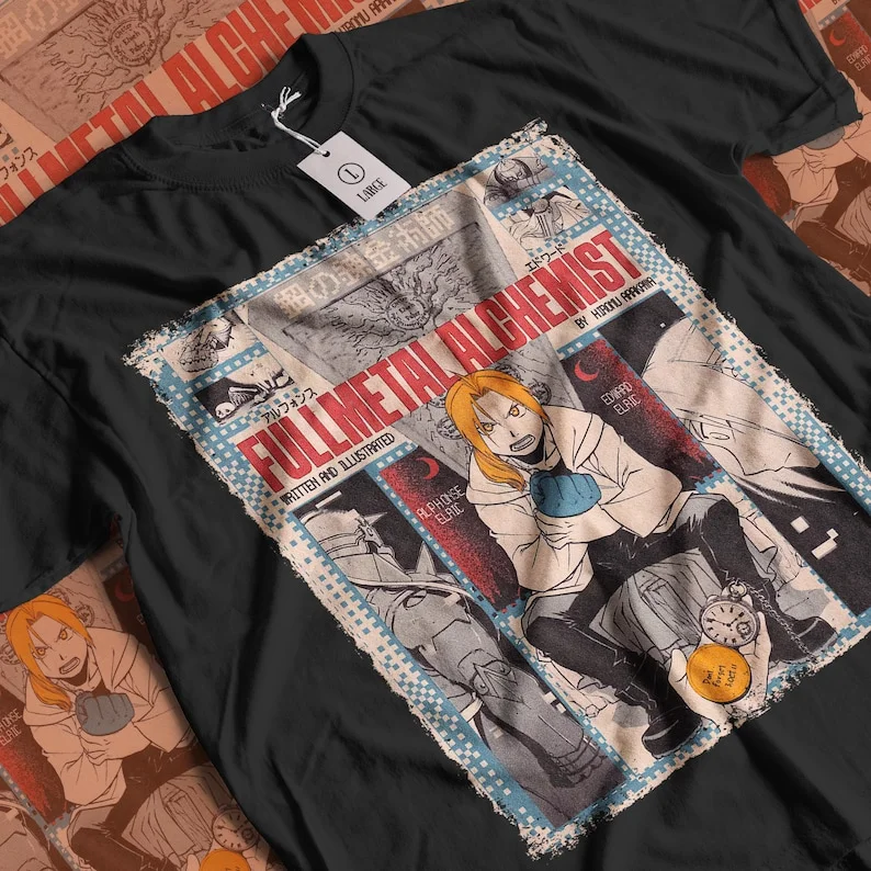 Aesthetic Fullmetal Alchemist Vintage Anime Movie Streetwear Unisex Classic Graphic Unisex Short Sleeve T-Shirt
Aesthetic Fullmetal Alchemist Vintage Anime Movie Streetwear Unisex Classic Graphic Unisex Short Sleeve T-Shirt