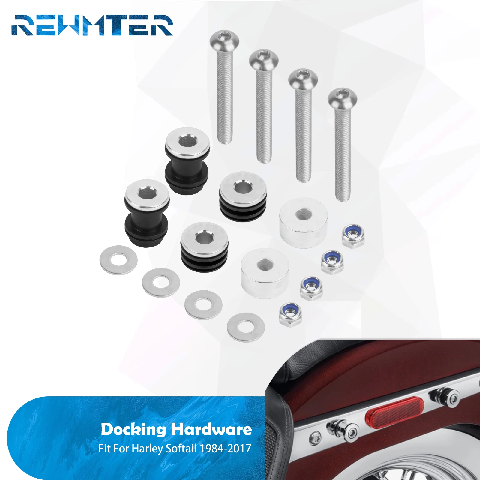 Motorcycle Backrest Docking Hardware Kit Detachable Sissy Bar Mounting Screw For Harley Softail 84-17 Fat Boy Breakout Low Rider
Motorcycle Backrest Docking Hardware Kit Detachable Sissy Bar Mounting Screw For Harley Softail 84-17 Fat Boy Breakout Low Rider