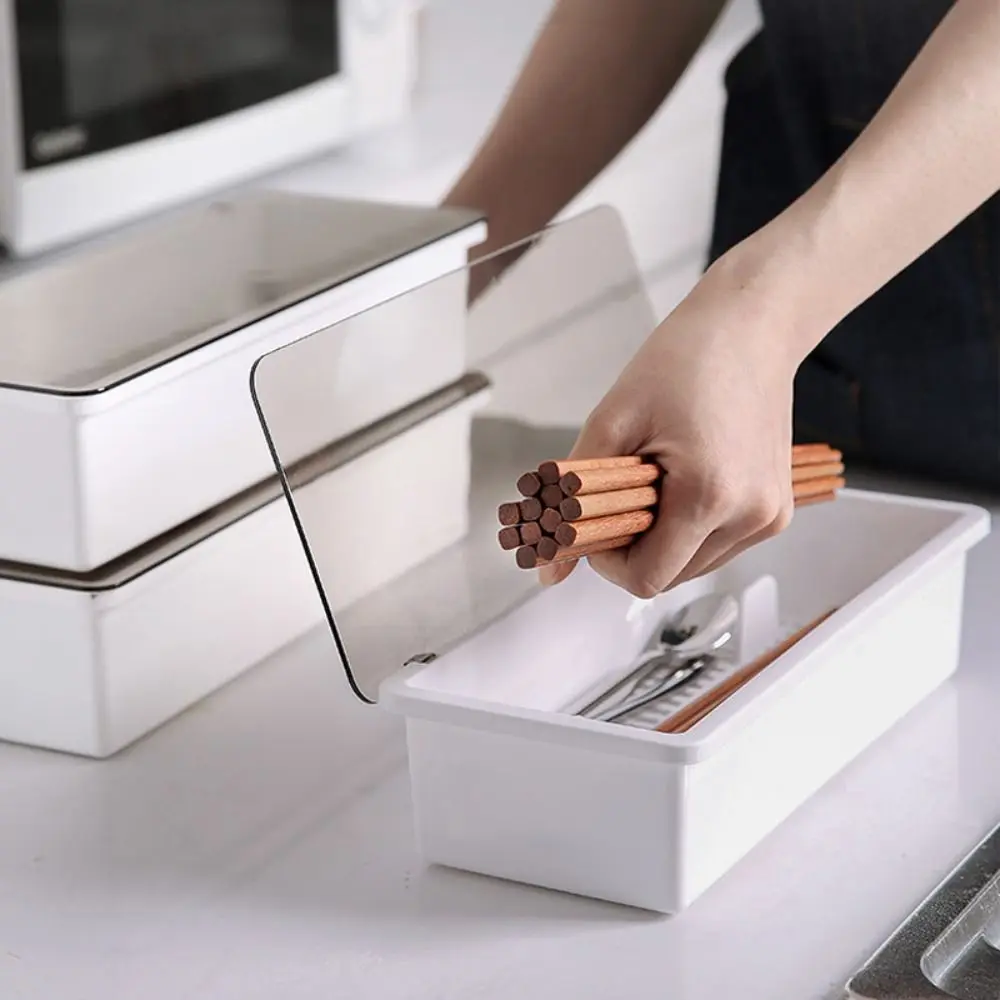 New Utensils Drawer Chopstick Box Plastic with Cover Silverware Organizer with Drain Tray Dinnerware Holder Fork and Spoon
New Utensils Drawer Chopstick Box Plastic with Cover Silverware Organizer with Drain Tray Dinnerware Holder Fork and Spoon