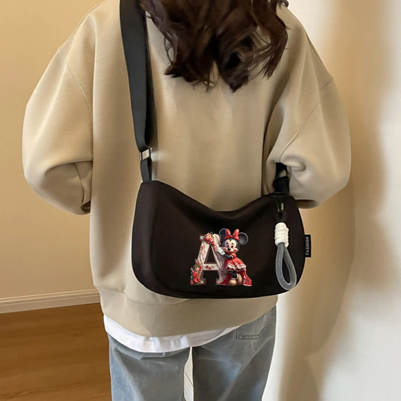 New Minnie Mickey Mouse Shoulder Bag Disney Anime Kawaii Figures Letter Pattern Crossbody Bags Fashion Trendy Handbag Girl Gift
New Minnie Mickey Mouse Shoulder Bag Disney Anime Kawaii Figures Letter Pattern Crossbody Bags Fashion Trendy Handbag Girl Gift