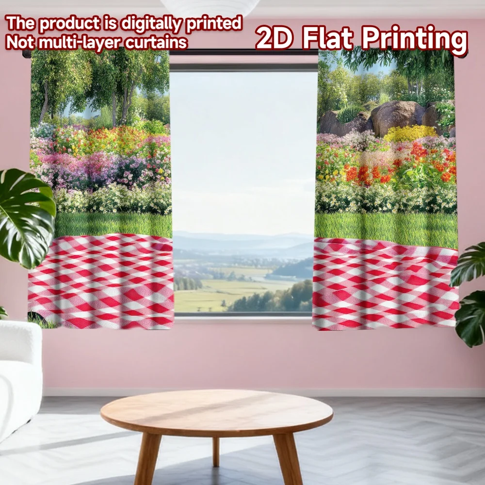 2D flat printing 2pcs Party Curtain Spring picnic floral backdrop Digital Printed Polyester Drapes Family Party Decoration Use
2D flat printing 2pcs Party Curtain Spring picnic floral backdrop Digital Printed Polyester Drapes Family Party Decoration Use