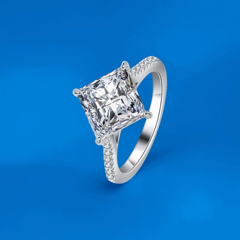 3 Ct Moissanite Princess Cut Bezel Ring S925 Silver Unique Geometric Design GBA Certified Light Luxury Exquisite Gift Box Women
3 Ct Moissanite Princess Cut Bezel Ring S925 Silver Unique Geometric Design GBA Certified Light Luxury Exquisite Gift Box Women