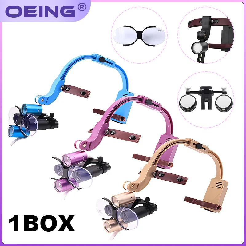 Бинокулярная хирургическая лупа для стоматологических материалов с удобным оголовьем, стоматологическая лупа с LED-подсветкой, увеличение 2.5x/3.5x
Бинокулярная хирургическая лупа для стоматологических материалов с удобным оголовьем, стоматологическая лупа с LED-подсветкой, увеличение 2.5x/3.5x